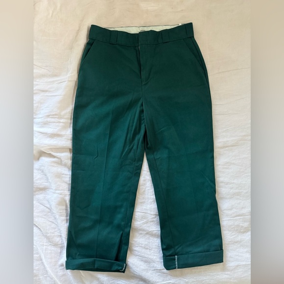 Dickies Women’s High-wasted Ankle Pant - Teal/Green - 10R - Picture 5 of 7
